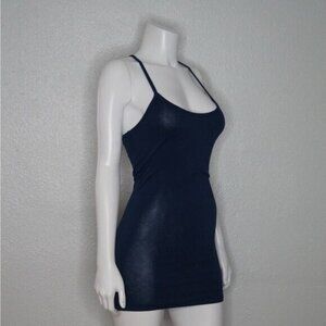 Spark Navy Blue Long Tank/ Mini Dress Size S